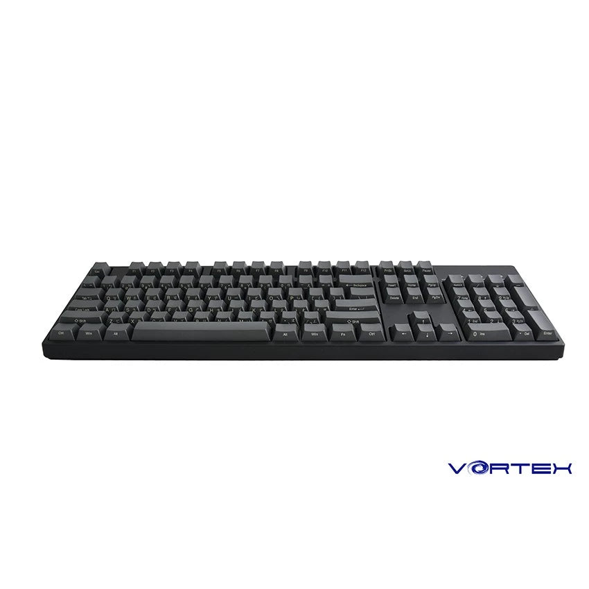 OEM PBT雷雕側刻 中、英文鍵帽組 -黑灰色(104 Keys)
